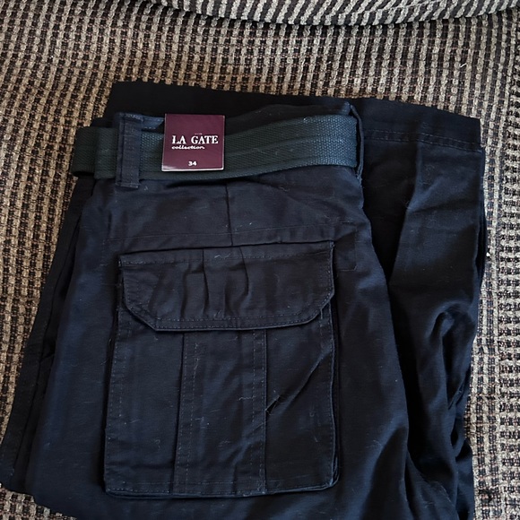 (NWT) la gate Black Short for Men’s Size 34 - Picture 3 of 4